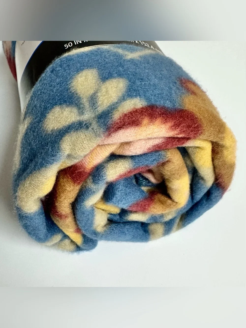 Mainstays Cozy Fleece Throw Blanket Cottagecore Floral Blue 50x60 NWT